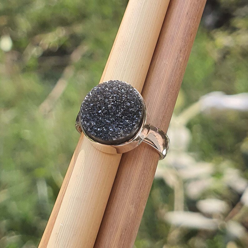 Raw Druzy Ring