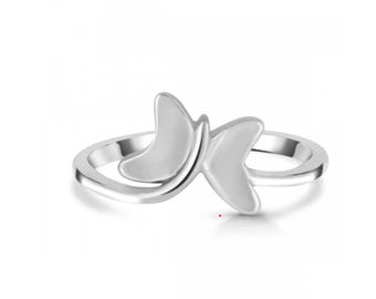 Trendy Schmetterling Ring Sterling Silber, Minimalist Tier Schmuck, Geburtstagsgeschenk für Sie