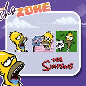 SIMPSON&#39;S HOMER (Set of 3) Emote set ! Twitch | Discord Emotes