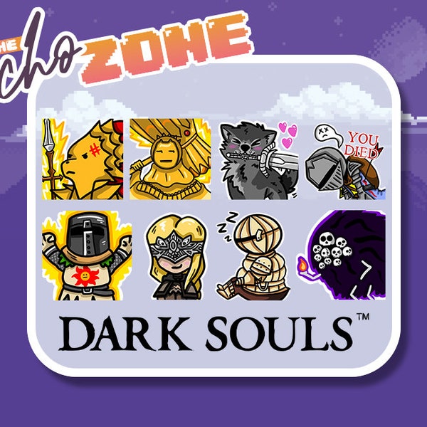 DARK SOULS Emote Set (Set of 8) Nito, Solaire, Sif & more! Twitch | Discord Emotes