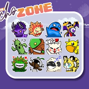 Final Fantasy Monsters (SET OF 12) Twitch | Discord Emotes