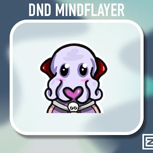 Dungeons & Dragons Baldurs Gate 3 MINDFLAYER EMOTE Twitch | Discord Emotes
