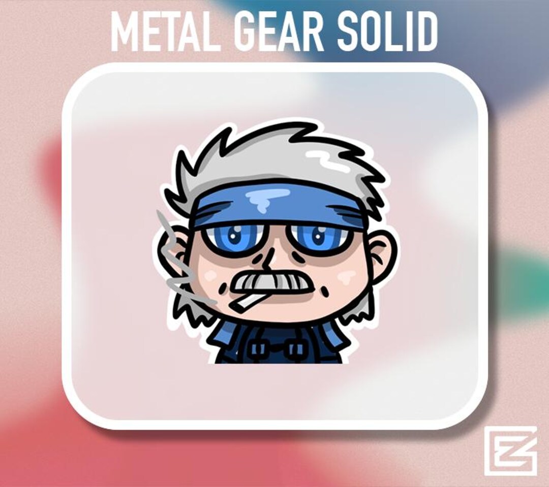 Metal Gear Solid - Old Snake Emote Twitch | Discord Emotes - Etsy Canada