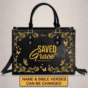 Love & Grace – Personalized Christian Handbag