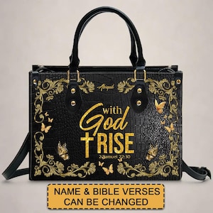 Strength & Courage – Personalized Christian Handbag
