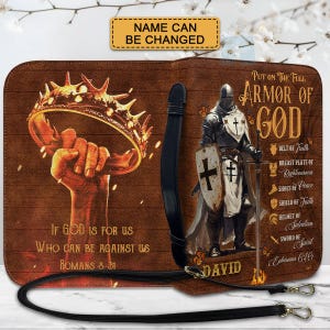 Christianartbag Bible Cover, Put On The Full Armor Of GOD Bible Cover, Personalized Bible Cover, Warrior of God Bible Cover, Christian Gifts