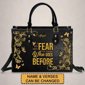 CHRISTIANARTBAG Handbags - Christian Affirmation Leather Handbag for Women – Faith-Based Bible Verse Purse – Inspirational Gift for Moms.
