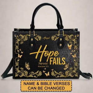 Hope & Faith – Personalized Christian Handbag