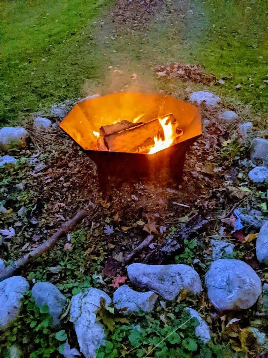 Octagon Fire Pit Etsy
