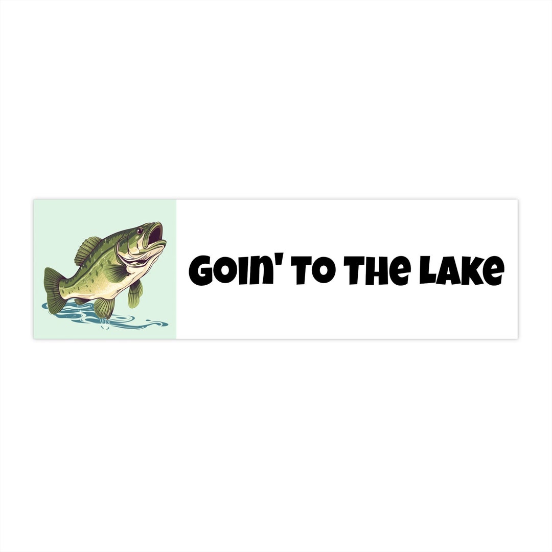 Fishing Bumper Stickers Bass Fishing Gifts Father's Day Etsy