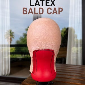 Gorro de látex profesional para calvicie / Maquillaje de efectos especiales ultrafino para cosplay, teatro y cine.