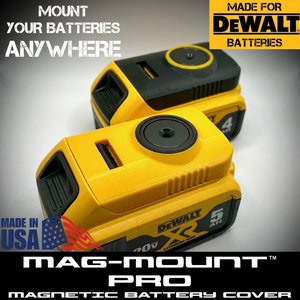 DeWalt Mag-Mount™ PRO Magnetic Battery Wall Mount *Made in USA* -Includes Wall-Mounted Cradle