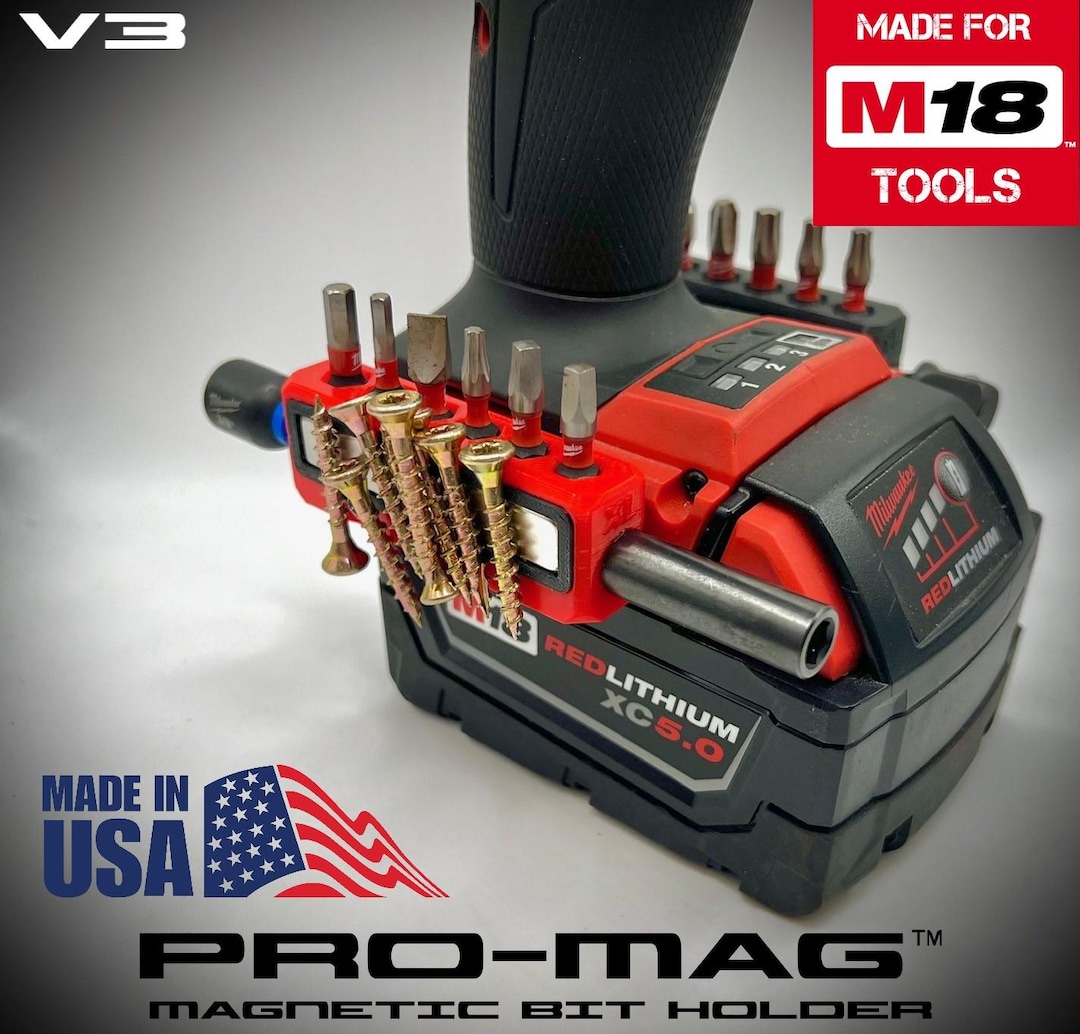 Milwaukee M18 Pro-mag™ V3.0 - Low Profile Magnetic Bit Holder - *made ...