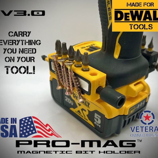 DeWalt 20V Pro-Mag™ V3.0 - Low Profile Magnetic Bit Holder *Made in USA*
