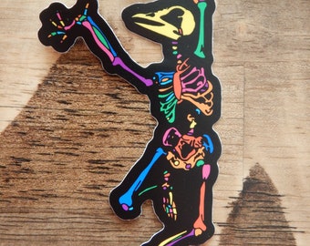 Pegatinas de esqueletos bailando de Goose Band Gooseheads