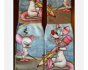 Pinky and the brain  sublimation socks