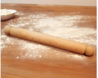 Mini Wooden Rolling Pin - (200mm x 32mm diameter) - Made in the UK