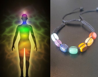 Amuletarmband van ontwaakte chakra's, laat alle energie van je chakra's los, magische psychische sieraden.