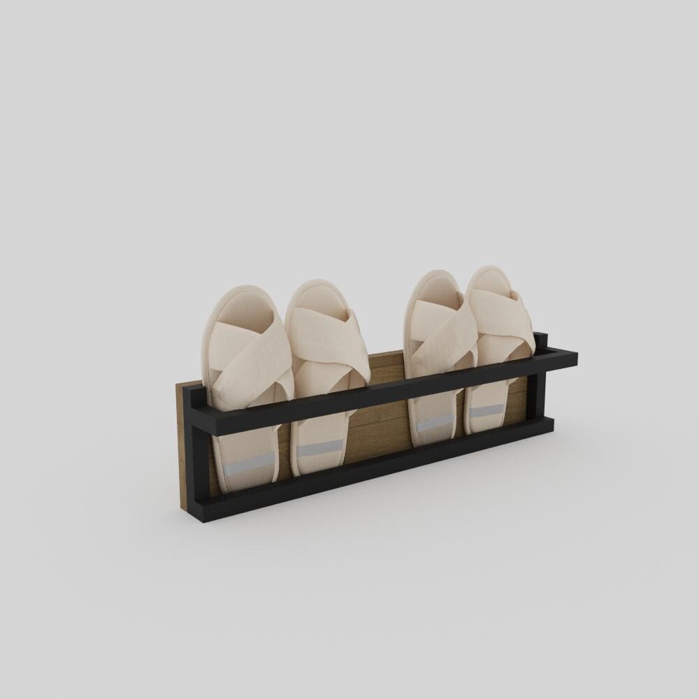 Slipper Rack for Entryway, Minimalist Metal Slipper and Shoe Storage ...
