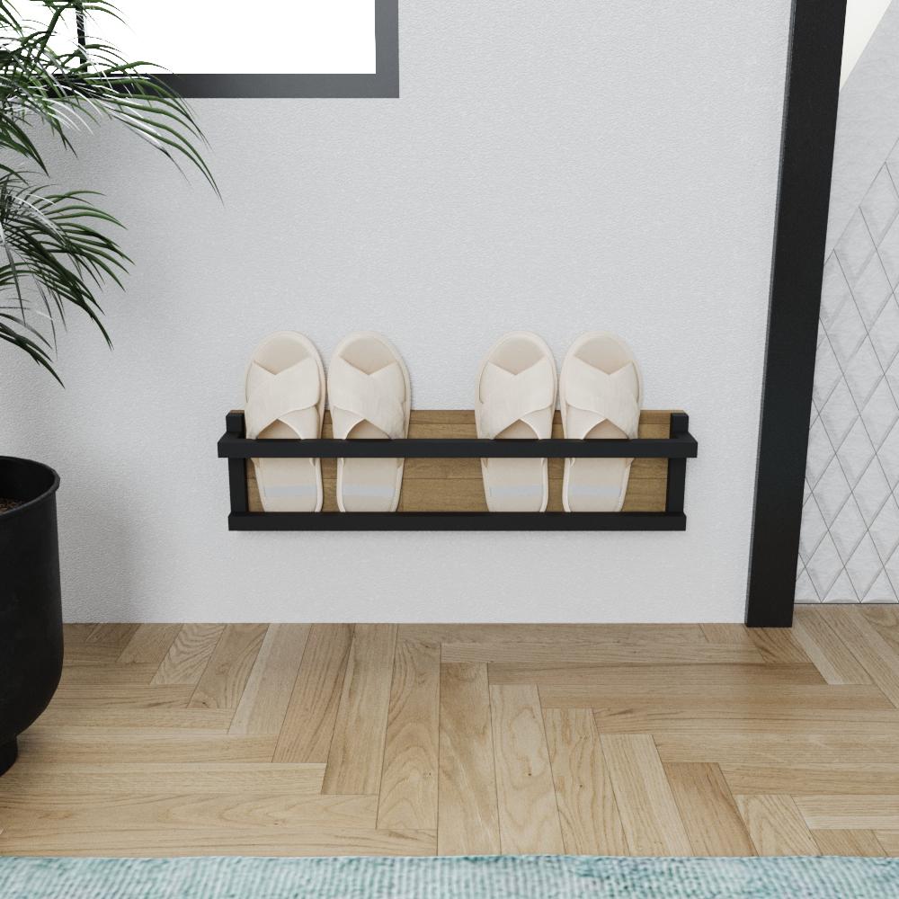 Slipper Rack Design Slipper Rack for Entryway, Minimalist Metal Slipper and Shoe Storage ...