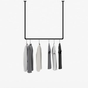 Clothes rack, Ceiling Clothing rack, Wall mounted clothes rail, Garment rack, Clothes hanging rack, Metal Ceiling Clothe Rack