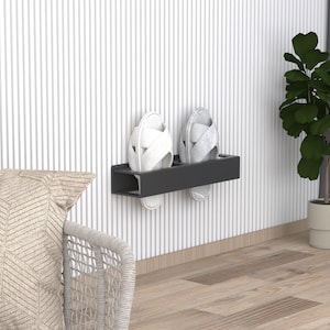 Wall Mounted Shoe and Slipper Rack, Minimalist Metal Slipper and Shoe Organizer, Shoe Storage, Housewarming Gift, Slipper Rack for Entryway