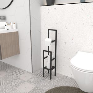 Freistehender Toilettenpapierhalter, Funktionelle Badezimmer Organisation, Luxus Toilettenpapierhalter, Elegantes freistehendes Badezimmerzubehör