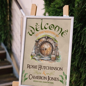 Nerdy Wedding Welcome Sign Template, LOTR Wedding Sign Editable ...