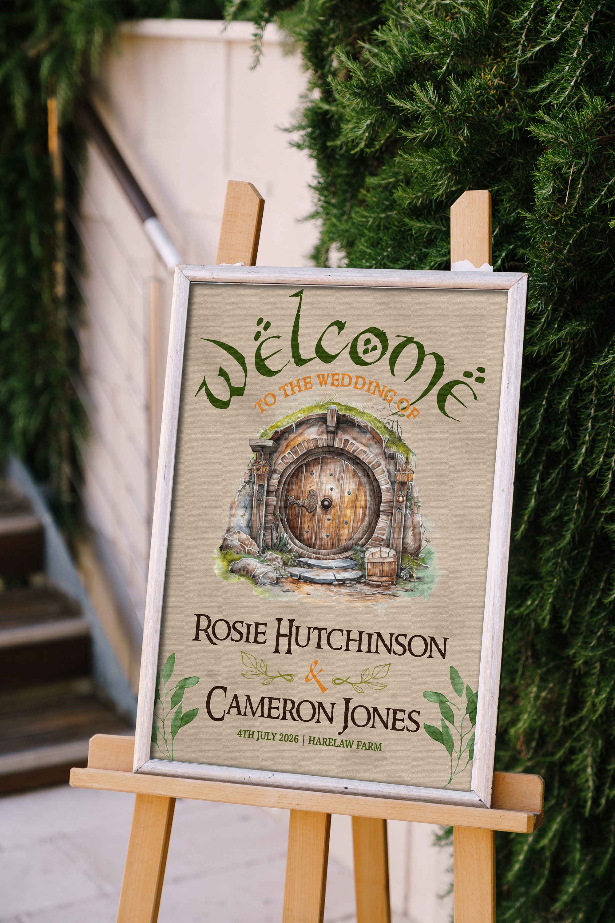 Nerdy Wedding Welcome Sign Template, LOTR Wedding Sign Editable ...