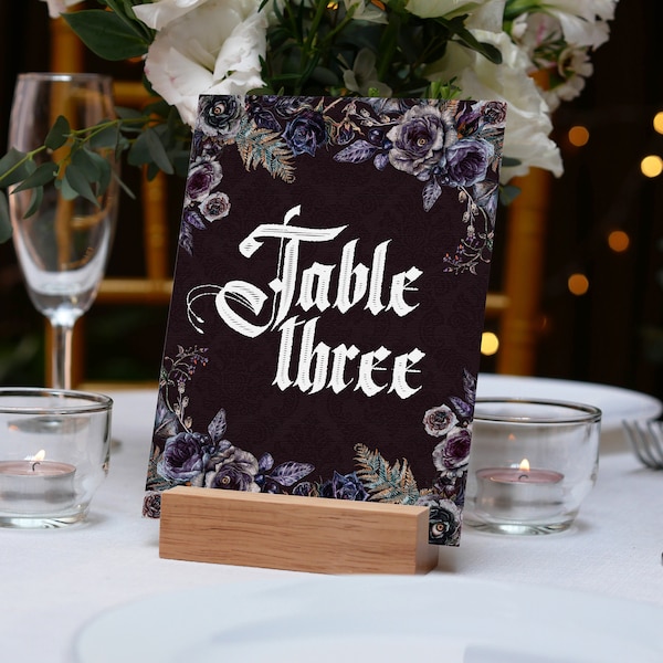 Spooky Table Numbers Etsy