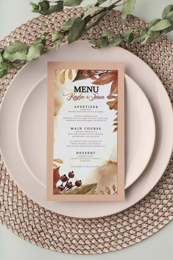 Rustic Terracotta Menu Template