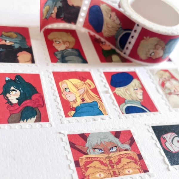 Delicious Dungeon meshi stamp washi tape - Dungeon horrors