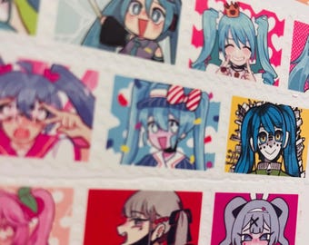 Miku through the ages Vocaloid Washi Tape