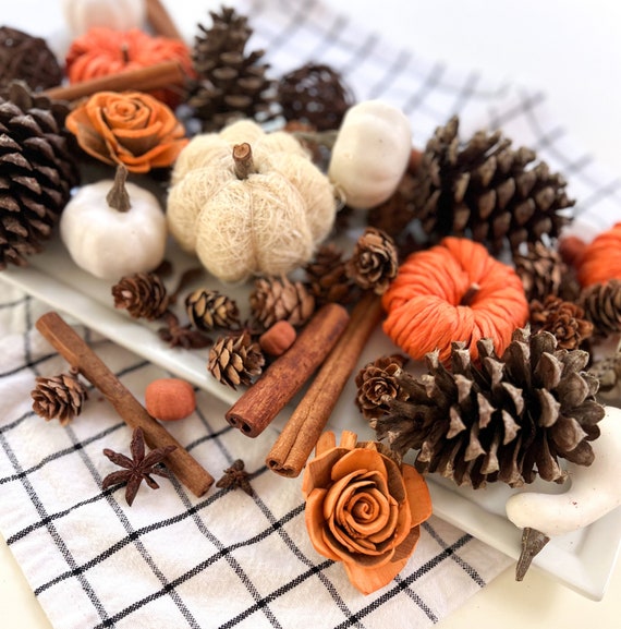 Fall scented bowl and vase filler