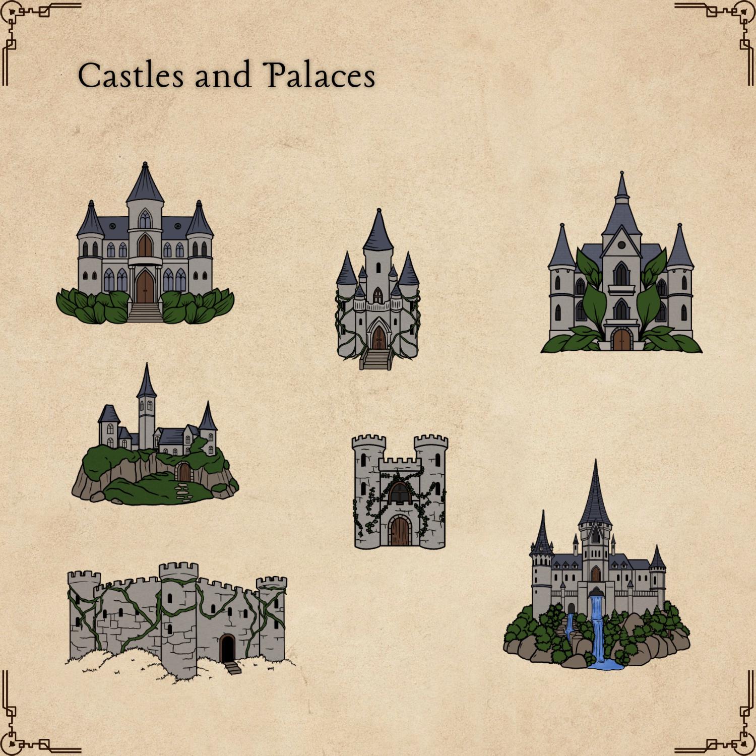 Fantasy Map Brushes & Assets: Fairy Structures | Procreate, Inkarnate ...