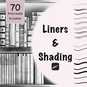 Fine Liner and Shading Brushes for Procreate | Fineliners, Micron, Shading, Line Art, Procreate Brushes