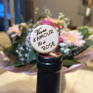 Tapón de vino personalizado y reutilizable