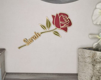 Personalized wooden eternal rose to offer to mom, grandma, Granny, teacher, nanny, girlfriend for Mother&#39;s Day