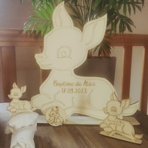 Customizable deer table decoration set for baptism