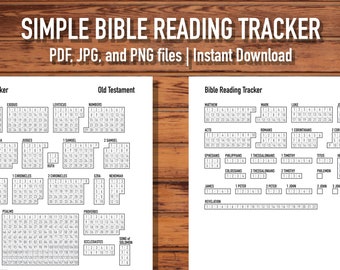 Bible Reading Tracker for Personal Study