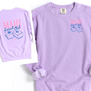 Mahjong Social Club 2 Color design Sweatshirt