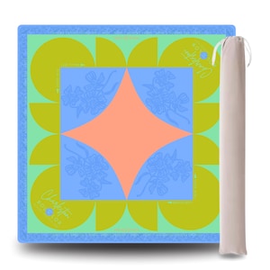 Mahjong Mat with Canvas Bag – Greenly | Neoprene Instructional Table Mat | Smooth Top | 3mm Premium Thickness |Gift Bild 1
