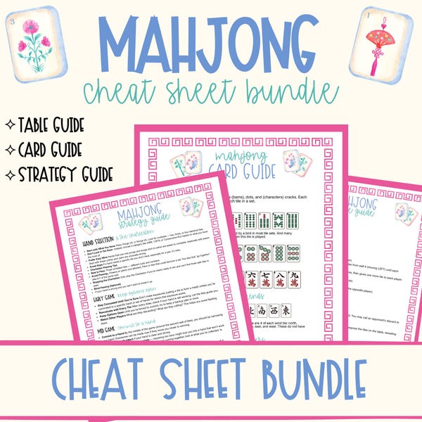 Typical Mahjong Card Example Printable 2025 Mahjong Card Pdf - Etsy