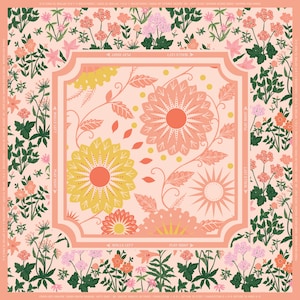 Mahjong Mat – Sunset Meadow | Floral Garden Table Mat | Instructional  Learning Mat + Storage Bag | Neoprene | Gift | Ships Rolled