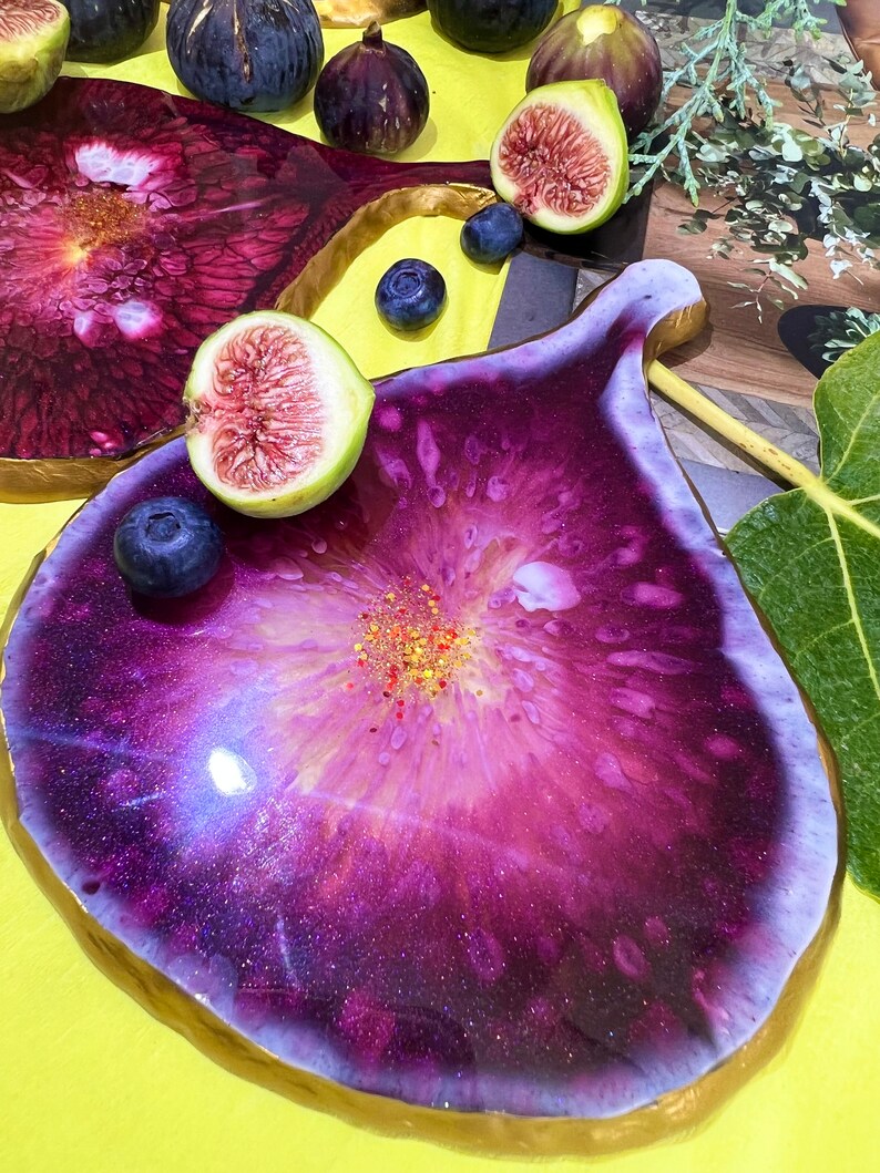 Figs,epoxy, Coasters ,cheese Board, Home Decor ,wedding ,wedding Decor