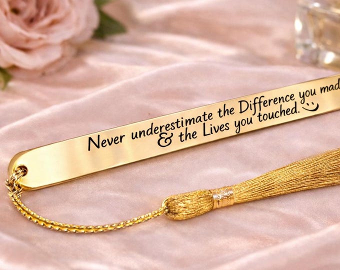 Employee Appreciation Gift - for mentors, teachers, retirees, or coworkers for retirement. The Bookmark Shop - CA