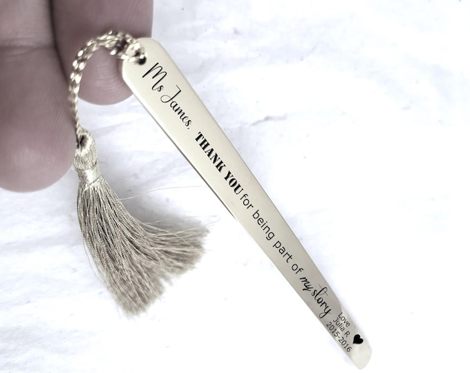 Teacher appreciation gift - Thank you for being part of my story- Teacher Bookmark