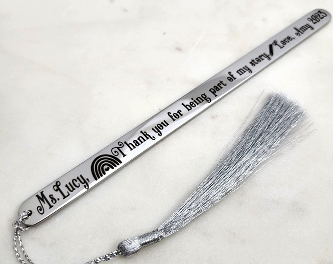 Personalized Retirement Bookmark - Thank you for being part of my story. Best Retirement Gifts