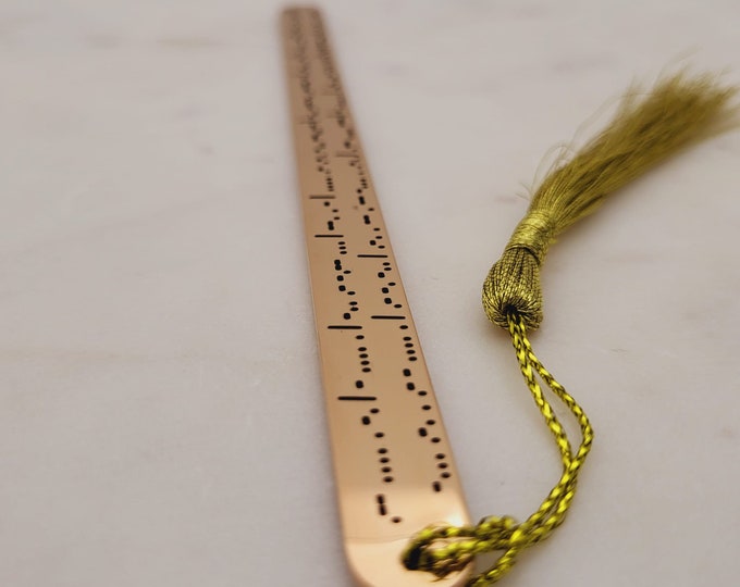 Personalize your own Morse code Bookmark gift - 5 colors Morsecode Bookmarks gifts for Him HER Husband Wife BFF, Boyfriend Girlfriend Mom