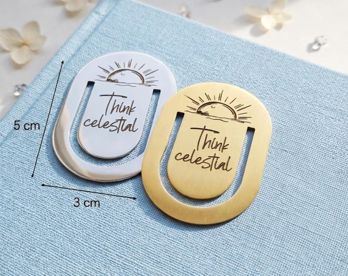 Think Celestial Bookmarks - LDS Think Celestial Gift Premium Quality Christmas Presents.